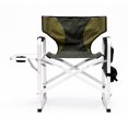 thumbnail image 4 of 2-piece Padded Folding Outdoor Chair with Side Table and Storage Pockets,Lightweight Oversized Directors Chair for indoor, Outdoor Camping, Picnics and Fishing,, 4 of 10