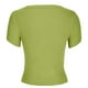 thumbnail image 5 of Blusa superior sexy de manga corta sólida con cuello redondo de verano para mujer con estilo OAVQHLG3B Store lin121212, 5 of 5