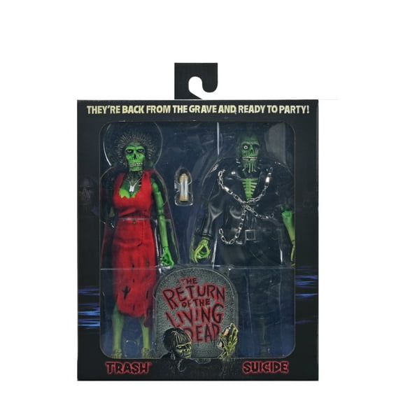 NECA - The Return of the Living Dead Zombie Trash & Suicide Clothed Action Figure Two-Pack