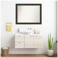 thumbnail image 2 of Amanti Art Custom Wall and Bathroom Mirror (30.75 x 38.75 in.), Cyprus Walnut Frame, 2 of 7