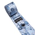 thumbnail image 4 of Set de corbatas Barry.Wang, 150 cm, jacquard de seda, flor azul, 4 of 7