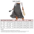 thumbnail image 4 of Women Tie Wrap Skirt Floral Print Ruffle Trim Split Design Mid Length Flowy Hem Summer Skirt with Lining, 4 of 6