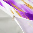 thumbnail image 4 of Homewish Watercolor Marble Bedding,Classic Contemporary Duvet Cover Full,Purple Gold,Light Gray Reversible,3-Piece,1 Duvet Cover and 2 Pillowcases, 4 of 6