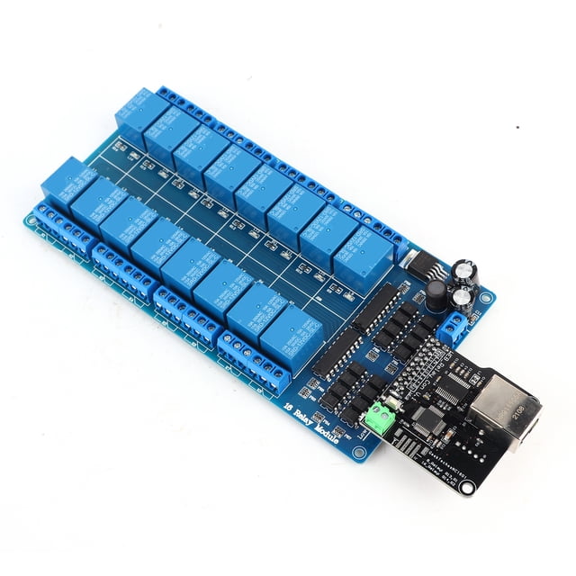 Módulo de control Ethernet Red LAN WAN Servidor WEB Puerto RJ45 Relé de 16 canales
