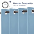 thumbnail image 4 of Cortinas para Exterior PureFit Impermeables 1 Panel 132x241 cm Azul Cielo, 4 of 7