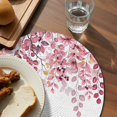 thumbnail image 3 of Pink Eucalyptus Leaves Round 13 Inch Placemats Set of 8, Summer Botanical Watercolor HeatResistant Non Slip Place Mats for Dining Table, Wipeable Braided Kitchen Table Mats for Housewarming, 3 of 9