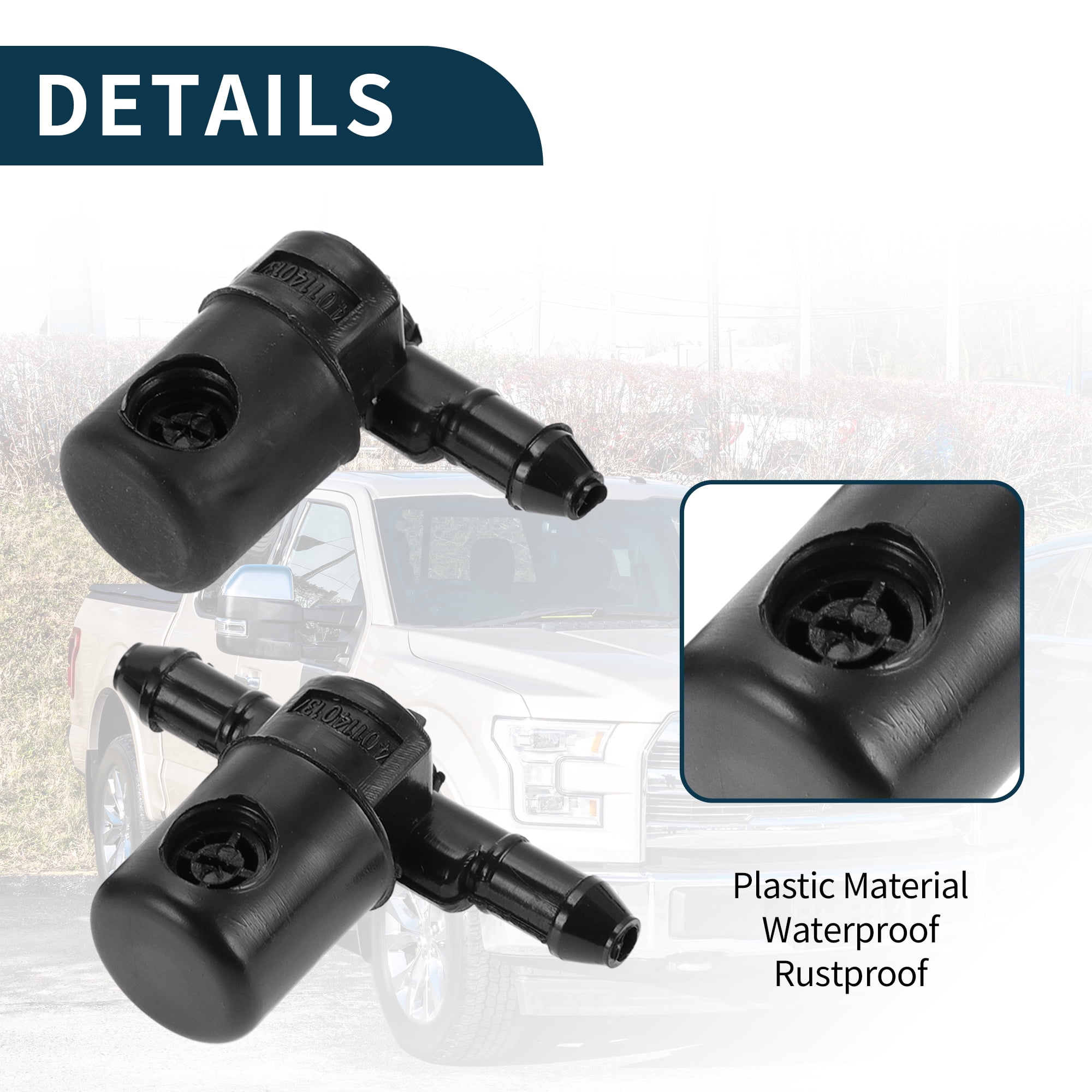 Unique Bargains Windshield Washer Nozzle for Vauxhall for Astra 1998-2012