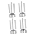 thumbnail image 3 of 4Pcs Table Feet M10 Alloy Metal Furniture Legs for Beds Coffee Tables Couch Argent 10cm, 3 of 7