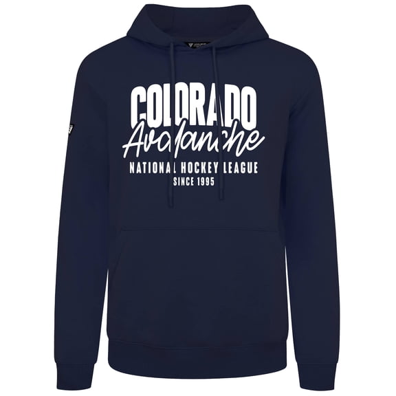 Men's Levelwear  Navy Colorado Avalanche Podium Response Pullover Hoodie