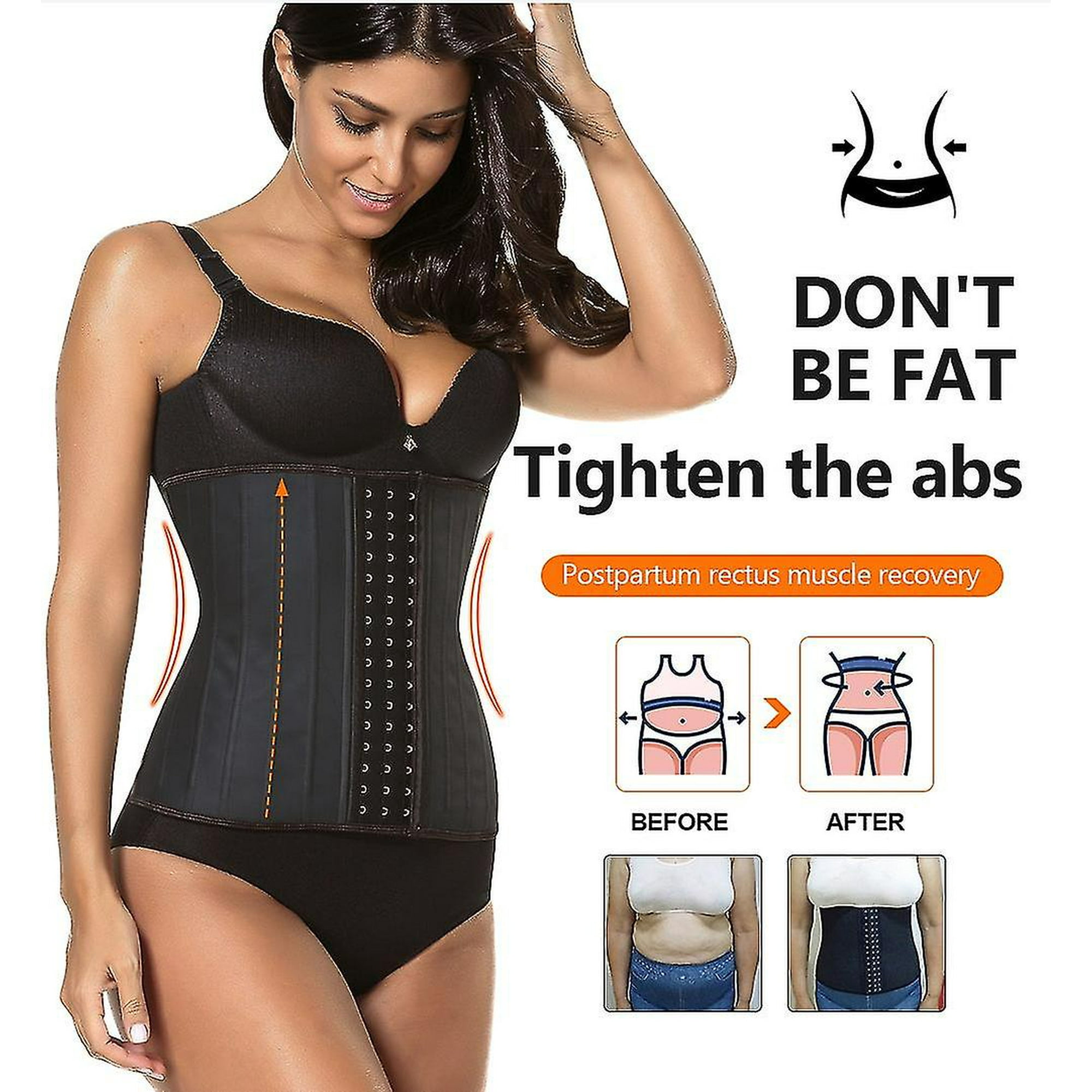Steel Bones Body Shaper Latex Free Waist Trainer Women's Body