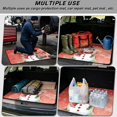 thumbnail image 3 of HUISEFOR Christmas Snowman Car Trunk Cargo Mat 29" x 39", Anti-Scratch Rear Trunk Liner Full Protection Car Accessories Universal Fit for Most Vehicle, 3 of 7