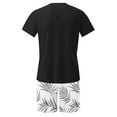 thumbnail image 4 of GERsome Men's Pajamas Sets Short Sleeve Crewneck Tops and Shorts Lounge Sets 2 Piece Summer Sleepwear M-3XL, 4 of 6