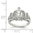 thumbnail image 2 of 925 Sterling Silver Cubic Zirconia Ring, 2 of 2