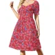 thumbnail image 1 of Clematis reducido que el vestido rojo sin mangas vestidos para mujer Vestido de falda de verano para mujer, 1 of 6