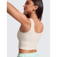 thumbnail image 4 of Top Corto de Tirantes CRZ YOGA de Canalé con Escote Redondo Blanco S, 4 of 5