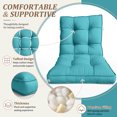 thumbnail image 3 of Kimunuk Outdoor Chair Cushions Set of 2, 42 x 21 x 4 in Non Slip Porch Swing Cushion Seat Back Cushions with Ties for Indoor Patio Rocking Chair, Lake Blue, 3 of 7