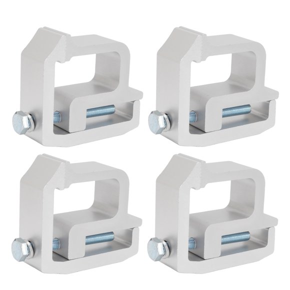 4Pcs Truck Topper Cap Clamps Universal Mounting Clamps Truck Caps Silvery Truck Cap Clamps for Truck Pickup