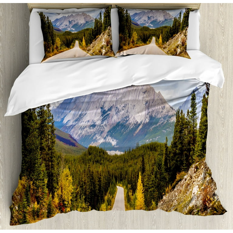 Mountains Duvet Cover Set Queen Size, Colin Hills Range Seen from