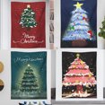 thumbnail image 3 of Uutvery Christmas Tree Valance Hanging Cloth Decor Party Holiday Small Wall Banner Background Gift Decorations (Pattern A), 3 of 3