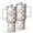 Christmas Red Truck, variant on 40 Oz Tumbler with Handle,Tumbler with Lid,Double Wall Insulated Cup Stainless Steel Travel Mug,Water Bottle for Iced Tea,Coffee,Cold Beverages,Christmas Rocking Horse Nutcracker White Pattern