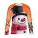 thumbnail image 4 of Blusas y camisas de manga larga y cuello redondo para hombre, informales, a la moda, con estampado navideño, cuello redondo, blusas de licra de manga larga para hombre., 4 of 5