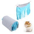 thumbnail image 1 of Small Animal Hideout Tube, Tassel Curtains Windproof Removable Pet Tunnel   With Hammock For Guinea Pig For Hamster, 1 of 8