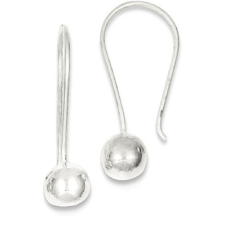 Silver Ball Drop - ICE CARATS 925 Sterling Silver 6mm Ball Drop Dangle Chandelier Earrings Fine Jewelry Ideal Gifts For Women Gift Set From Heart
