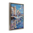 thumbnail image 2 of Stupell Industries Contemporary Coastal City Harbor Brown Floating Frame Canvas Art, 21 x 31, by LSR Design Studio, 2 of 7