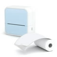 thumbnail image 1 of Portable Thermal Printer Mini Printer with Stickers Printer for Notes Journal DIY Kids Gift Blue,1 x label machine 1 x Type-C charging cable 1roll x printing paper 1 x English instruction manual, 1 of 8