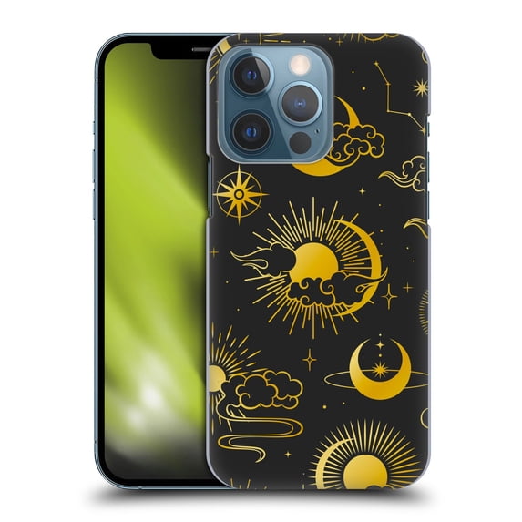 Head Case Designs Officially Licensed Haroulita Magick - Tarot - Mystical Sun Moon Stars Hard Back Case Compatible with Apple iPhone 13 Pro