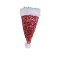 thumbnail image 1 of pstuiky Juego de cuchillo y tenedor navideño de lentejuelas de 6 piezas. Mini sombrero navideño de cuchillo y tenedor. Adornos navideños de escritorio., 1 of 3