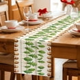 thumbnail image 5 of Summer Botanical Table Runner 72 Inches, Acorn Spring Plant Leaves Ombre Bed Runner Dresser Scarves Tabletop for Indoor Outdoor Parties/Ceremony/Banquet, 18" x 72", 5 of 9
