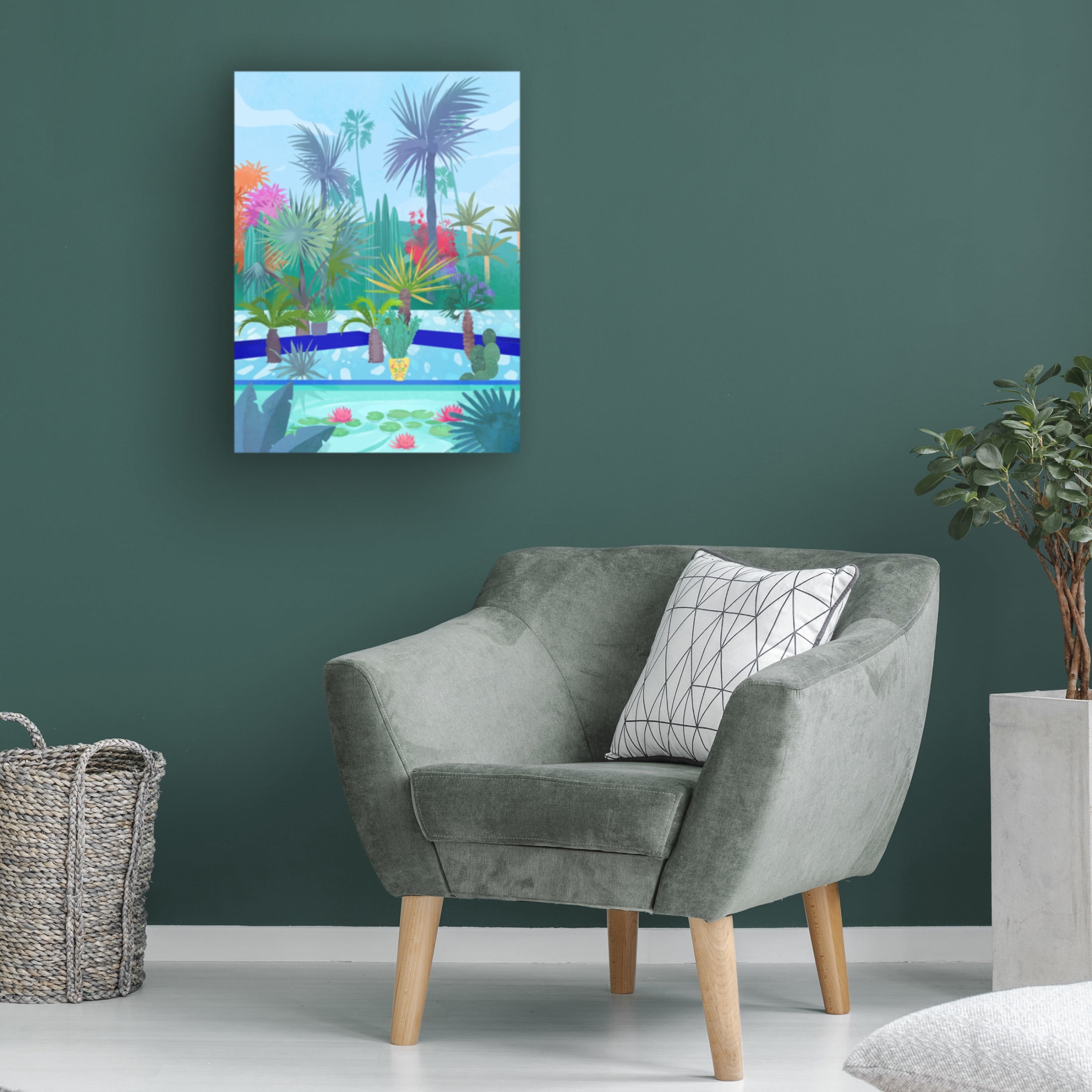 Trademark Fine Art Petra Lizde Moroccan Garden Canvas Wall Art
