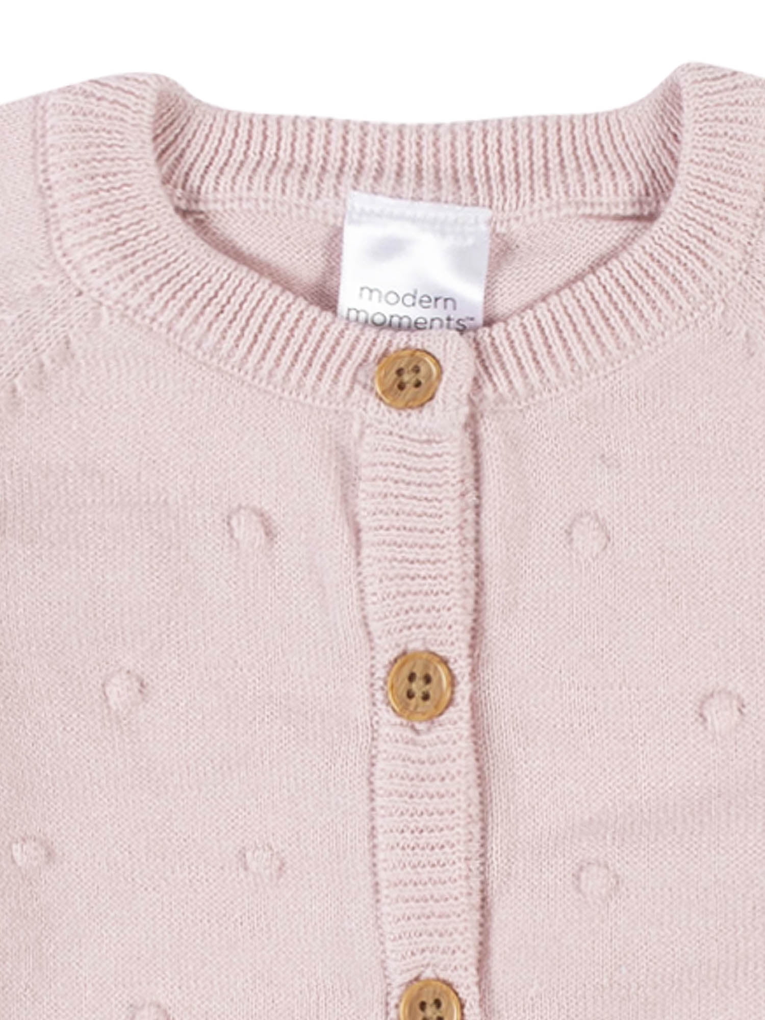 Modern Moments By Gerber Baby Girl Cardigan Sweater & Romper, 2-Piece Outfit Set, (0/3 Months - 24 Months)