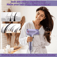 thumbnail image 4 of High-Speed Hair Dryer with 110000 RPM Brushless Motor, Ionic Technology,3 Heat/2 Speed Settings, Lightweight Design for Fast Drying & Frizz Control, Professional Salon-Quality Blow Dryer for Home Use, 4 of 16