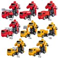 thumbnail image 5 of 4PCS Kid Deformation Trucks Toys for Boys Age 1-7 , Collision Deformation, Friction Powered Toy Trucks Vehicles Toys Gifts, 5 of 6
