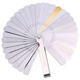 thumbnail image 1 of 1 calibrador de espesores, juego de 32 cuchillas de acero inoxidable para válvulas, marcado métrico/imperial, para ancho de espacio, para motor/bujía/válvulas. oso de fresa Electrónica, 1 of 5