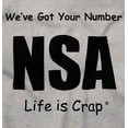thumbnail image 2 of NSA We've Got Your Number Bad Rebel Men's Graphic T Shirt Tees Brisco Brands S, 2 of 4
