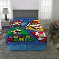 Super Mario Kids Plush Blanket, Twin/Full Size 62x90, Nintendo