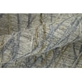 thumbnail image 5 of 10' Gray And Blue Abstract Hand Woven Runner Rug, 5 of 5