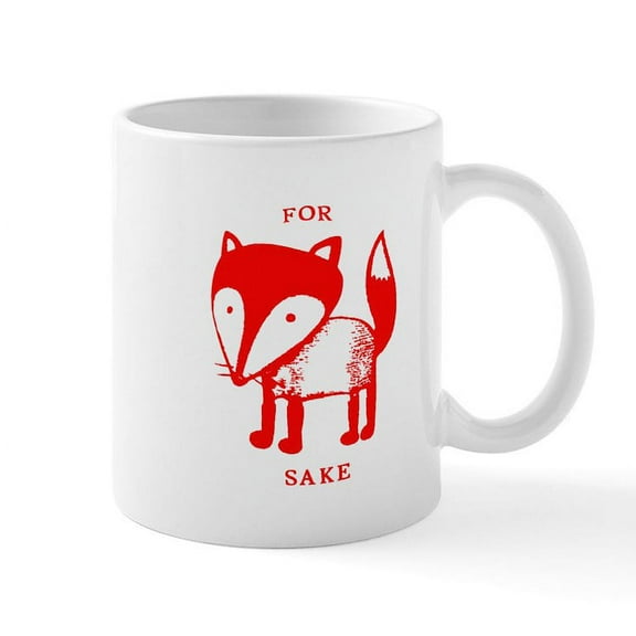 CafePress - For Fox Sake Mugs - 11 oz Ceramic Mug - Novelty Coffee Tea Cup
