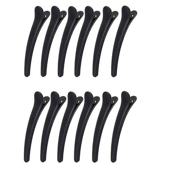 Gseagtia 12 pieces of 2700303.5109 black duckbill hair clips