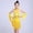 Yellow, variant on RTKFRFLM Girls 4-Piece Latin Dance Sequin Tassel Fringe Performance Dress with Shorts Sleeve Covers and Earrings Professional Ballroom Salsa Dancing Outfits for Kids and Girls