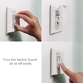 thumbnail image 3 of Light Switch Cover Guard, 2 Pack Clear Light Switch Lock, Light Switch Guard, Child Proof Light Switch Cover, Prevent Accidental ON/OFF from Kids, Pets, Bumps,Includes Screws, 3 of 7
