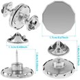 thumbnail image 4 of 20 Paires d'Aimants de Rideaux avec Fermeture à Clips Magnétiques pour Douche Argent, 4 of 8