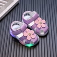 thumbnail image 2 of enyan Toddler Girls Sandals Little Girls Kids Shoes Girls Sandals Toddler Toddler Girl Shoes,Purple,Size 4.5, 2 of 4