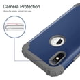 thumbnail image 4 of JTCASES for iPhone X/iPhone XS Case, Drop Resistant Corners, Wireless Charging, Heavy Duty Shockproof Hybrid Hard PC Bumper, Camera Protection, Skin-feel Anti-scratch Tough Cover, Darkblue, 4 of 7