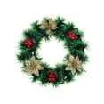 thumbnail image 2 of Gumesh All-Weather Artificial Winter Wreath - Pre-Decorated for Front Door, Fireplace & Stair Railing, Ready-to-Hang Christmas Decor, 2 of 6