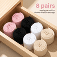thumbnail image 6 of TRANSLINK 8 Pack Low Cut Ankle Socks for Women No-Show Invisible Casual Breathable Athletic Socks Bulk for Sports Daily Wear, 6 of 8