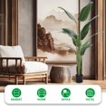 thumbnail image 2 of Wharick Artificial Banana Tree 5.2ft Faux Floor Plant Banana Leaf Tropical Trees with Pot for Indoor Outdoor House Living Room Decoration 2025 New, 2 of 7